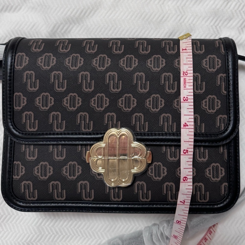 NWT MAJE Clover Canvas Bag with Leather Trim - Picture 8 of 17